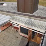 Historia de un techo móvil deslizante de vidrio Acristalia en Suiza ANTES TEJADO ABIERTO